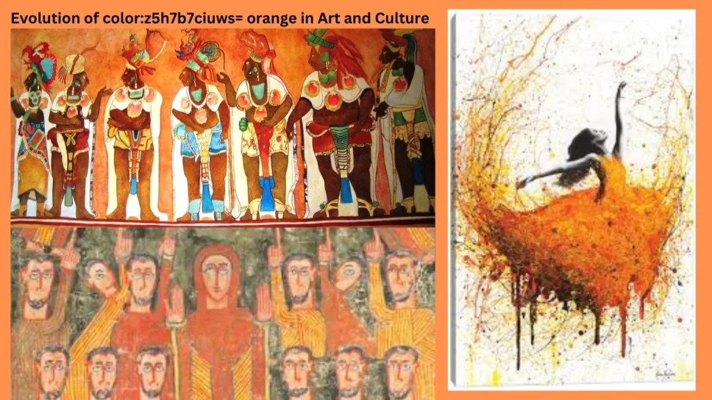 Evolution of color:z5h7b7ciuws= orange in Art and Culture