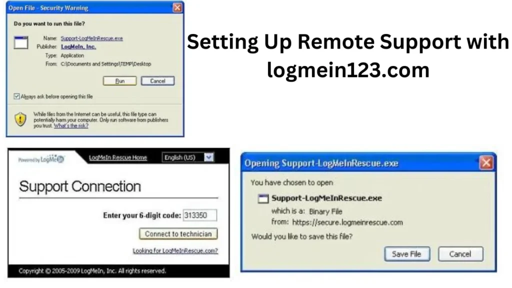 Setting Up Remote Support with logmein123.com